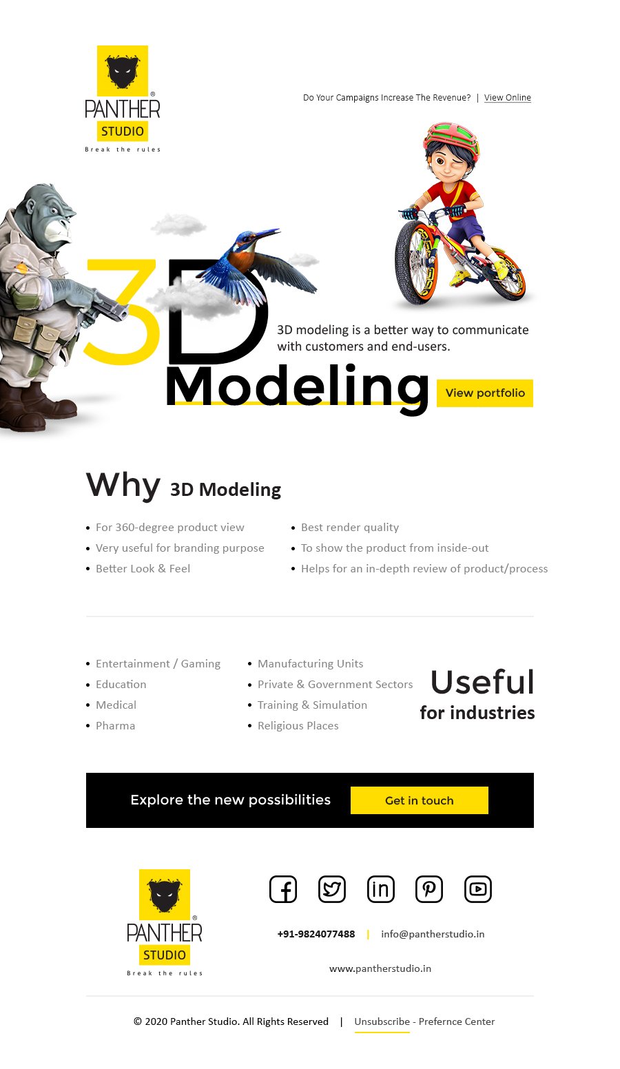 3D modeling Email